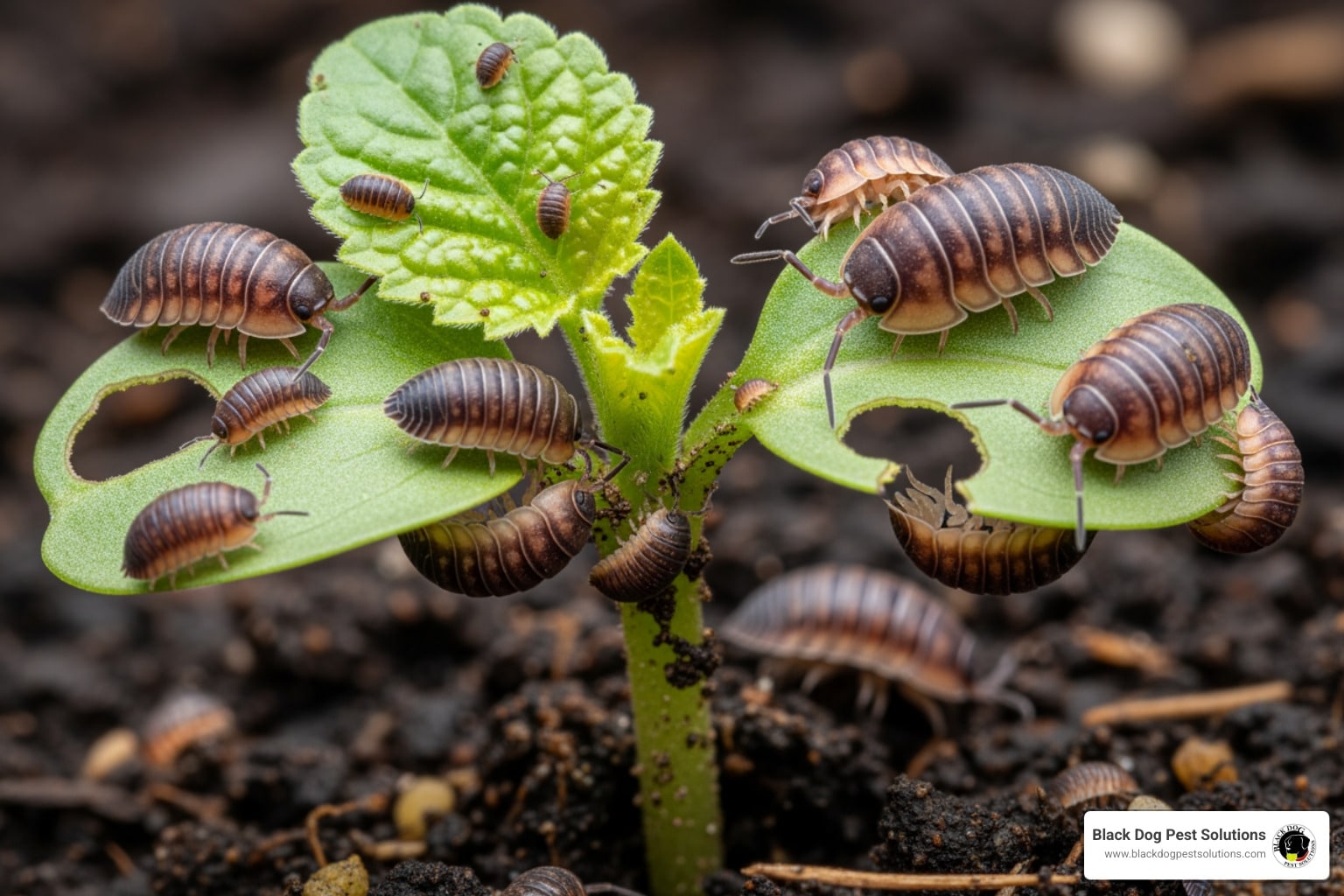 Resources 3 pill bugs on seedling - how to get rid of pill bugs in garden
